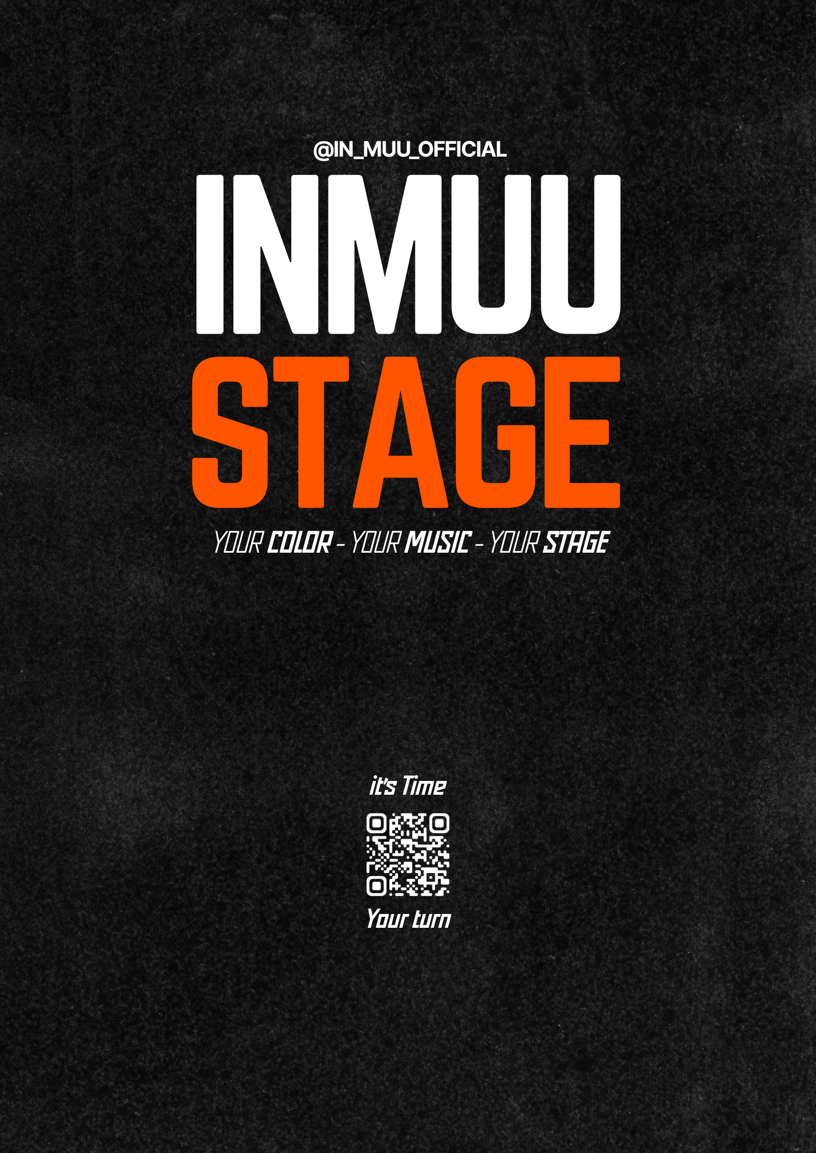 인생뮤직 전국 경연대회 인뮤 스테이지 INMUU STAGE 메인 포스터